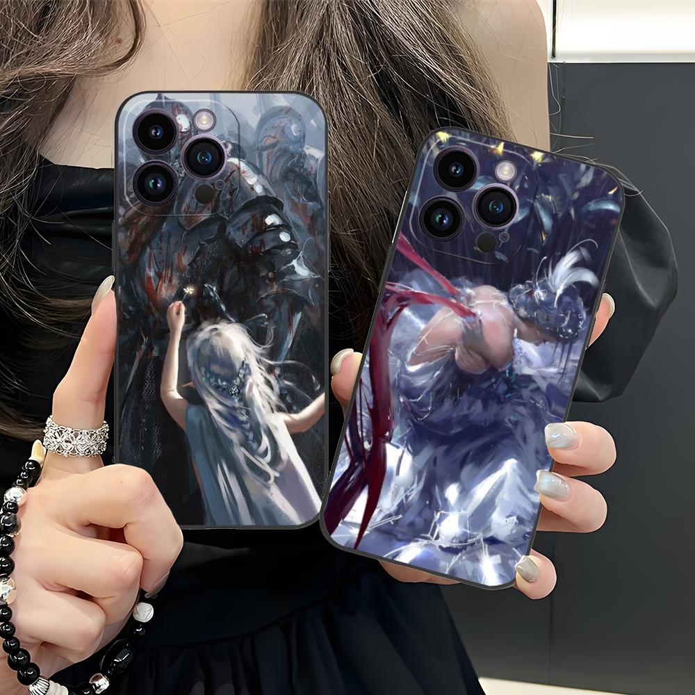 Anime Ghostblade Mobile Phone Case for iPhone 17 16 15 14 13 12 11 X XR XS 8 7 Air Pro Max Plus Mini Colorful Cover Cover Luxury