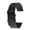 Классический ремешок для часов из нержавеющей стали 20 мм 22 мм черный ремешок для часов Armani Black Warrior AX7105 AR1970 для Huawei Watch Gt2/3