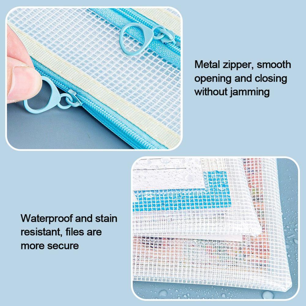 Папка для документов A3/A4 Прозрачная сетчатая сумка для хранения Новая классификация Папка для файлов