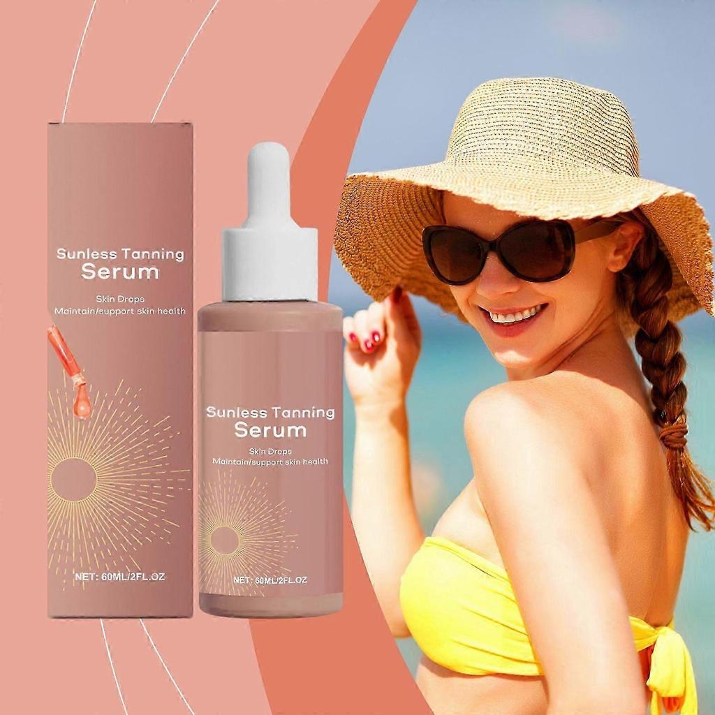 Amz Herbal No-Sun Tanning Essence Summer Beach Tanning Wheat-Toned Body Moisturizing Essence