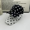 Breathable Polka Dot Baseball Cap Polyester Sun Hat Japanese Peaked Hat  Travel