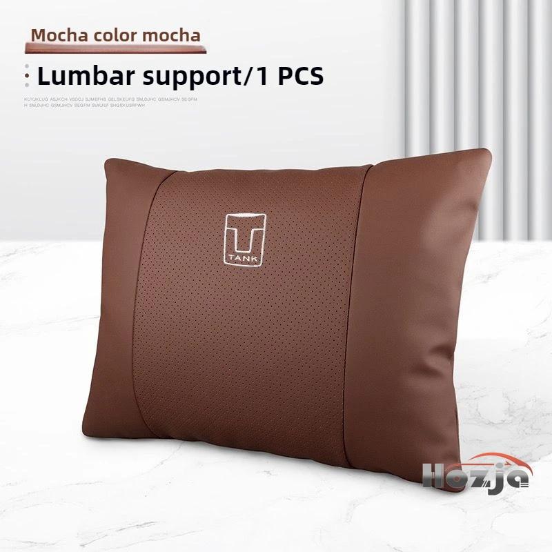 Leather Car Cushion Neck Pillow Headrest Pillow for GWM Tank 300 400 500 700    2024 2025 2026 Accessorise