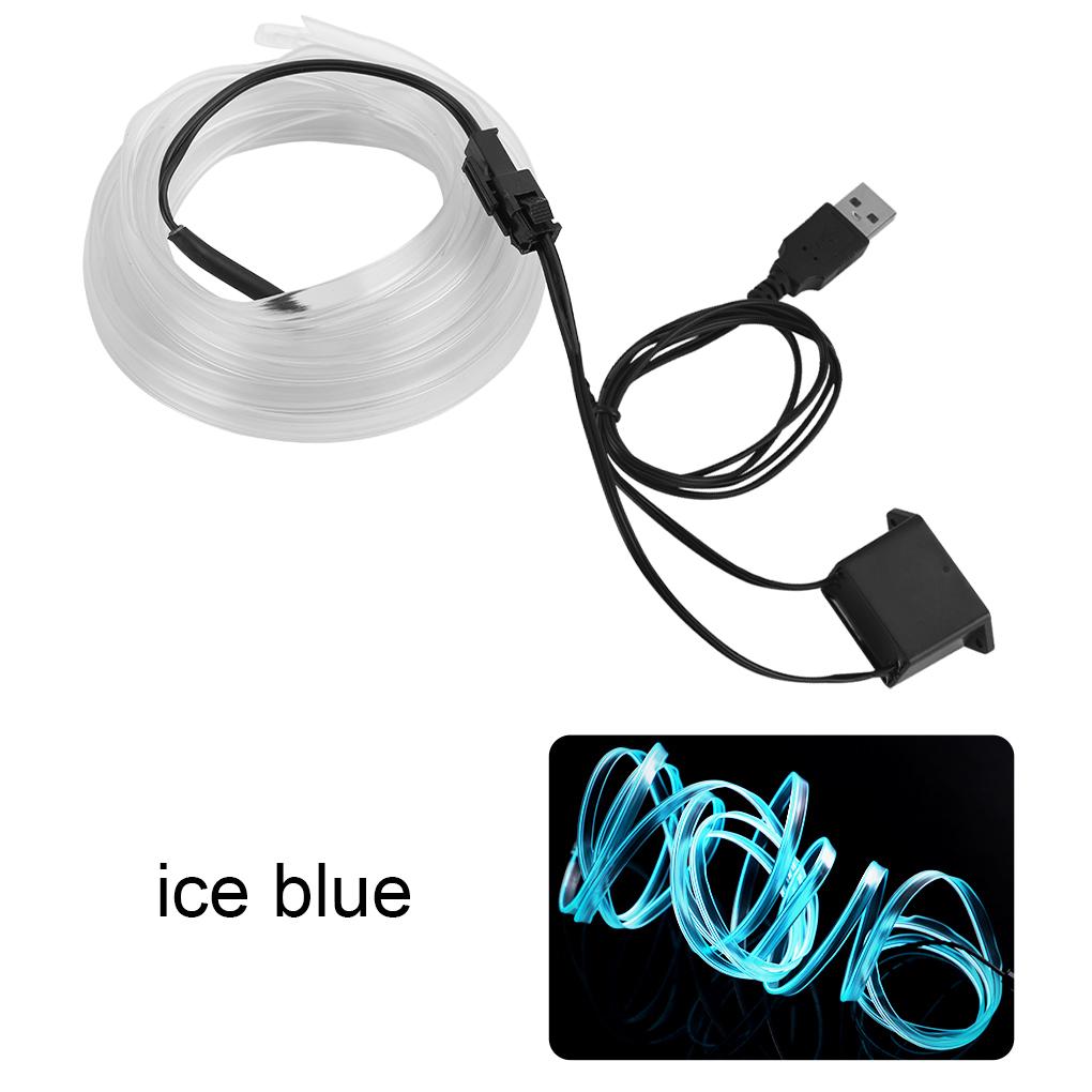 Светодиодная лента Лампа Свет Свечение Плоский край EL Провод Нить Лента Веревка Трубка