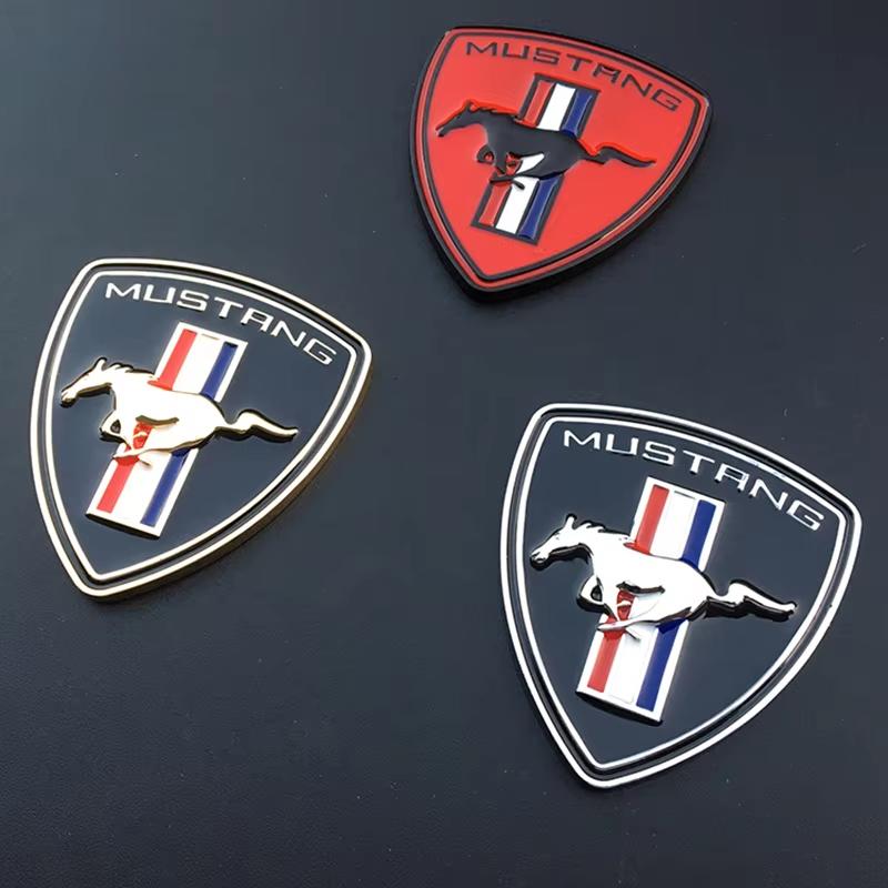 1Pc Metal Car Sticker For Mustang Shelby GT Logo Badge Car Body Fender Trunk Decoration Accessories