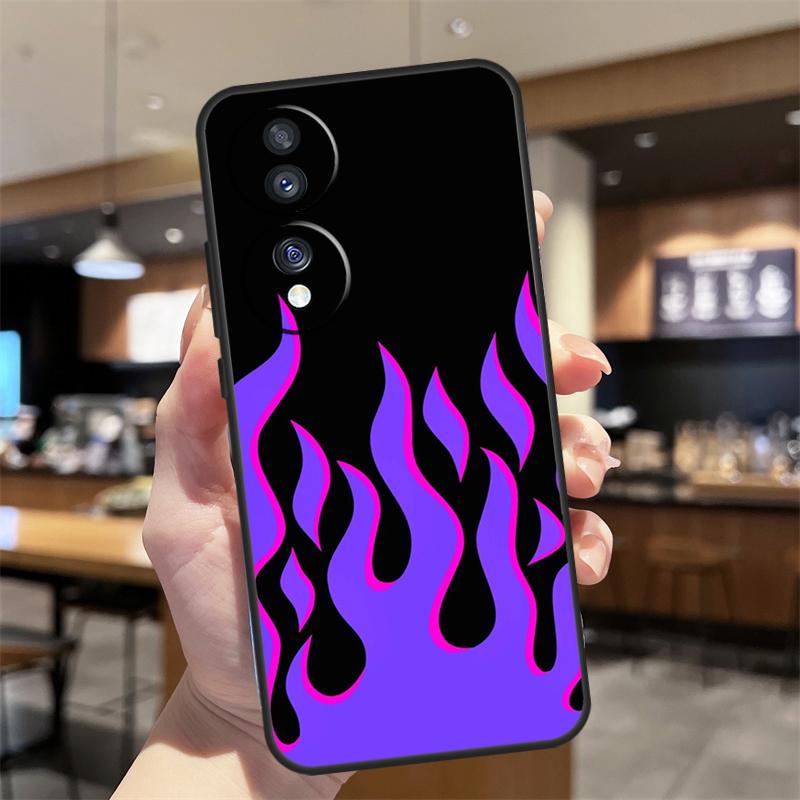 Синий Красный Огонь Огненный Чехол Для Honor Magic 5 6 7 8 Pro Honor 200 400 50 70 90 Lite X8b X8c X9b X9c X9d Win RT Чехол