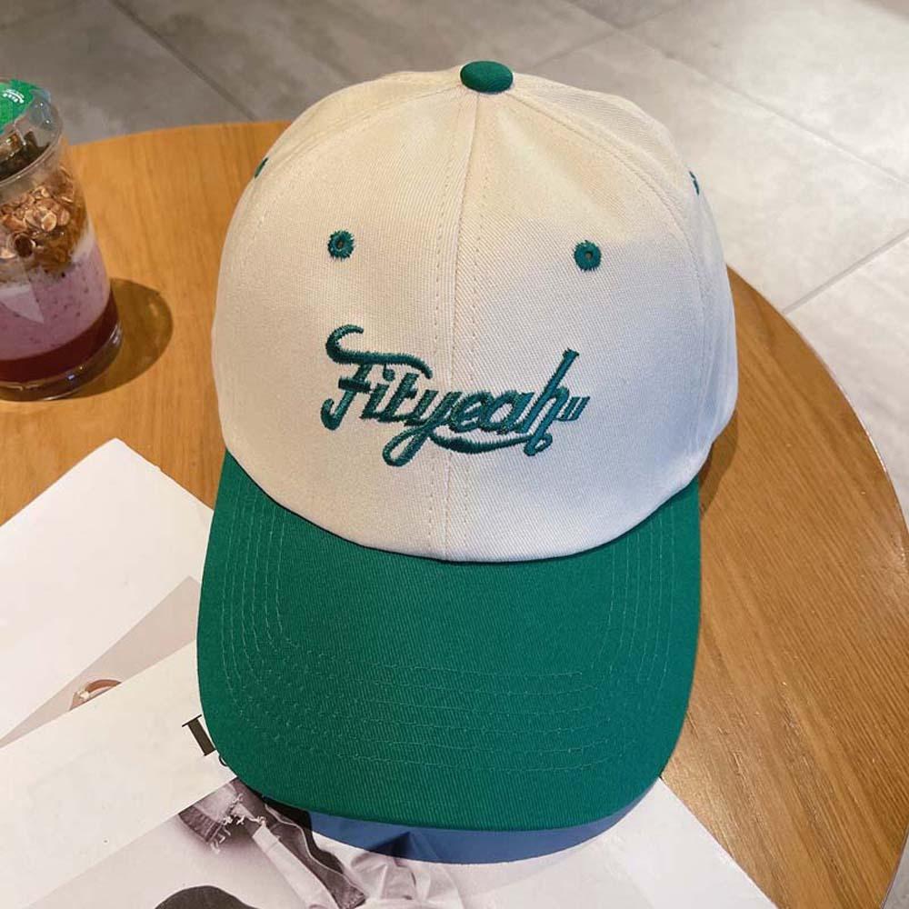 Sunscreen Unisex Peaked Cap Korean Style Summer Sunshade Hats Letter Embroidery Baseball Cap  Men