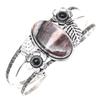 Septerian Jasper Gemstone Ethnic Silver Jewelry Cuff Bracelets 7''Adjustable