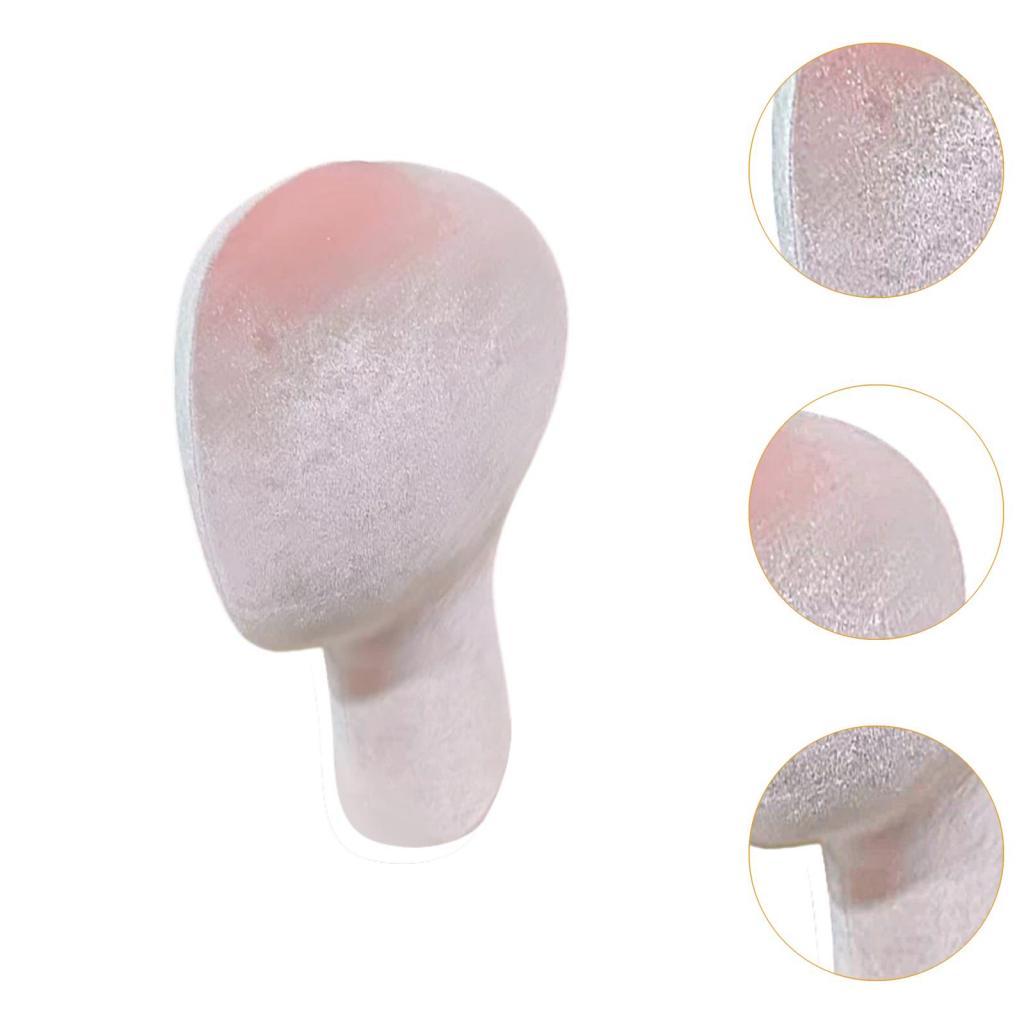 Velvet Mannequin Head Elegant Look Hairpiece Display Bust Lightweight