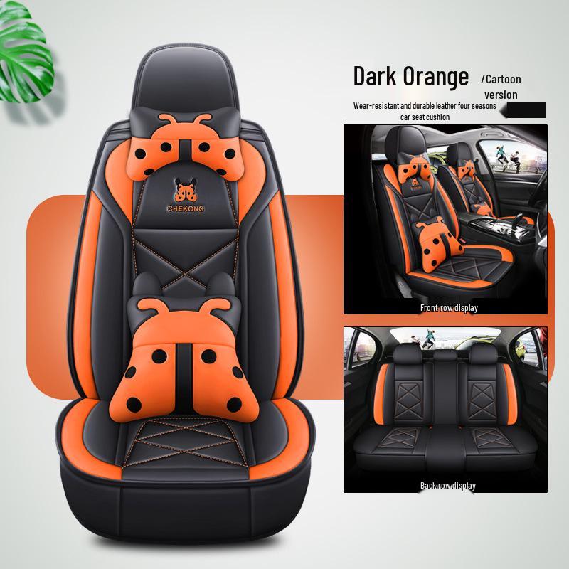 2021 Universal Cartoon Car Seat Cushion & Cover for All Seasons