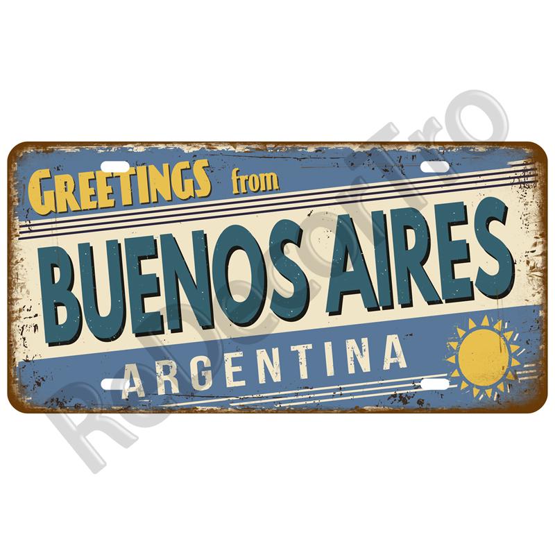 Vintage Tin Sign For Bar Pub Man Cave Club Wall Decoration California TinPlates Plate Plaque Madrid Paris Decor City Metal Sign