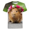 Animal Cute Guinea Pig Pattern Men's Women's Children's 3d Printing T-shirt New Summer Fashion Breathable Light Sports Tops Tees