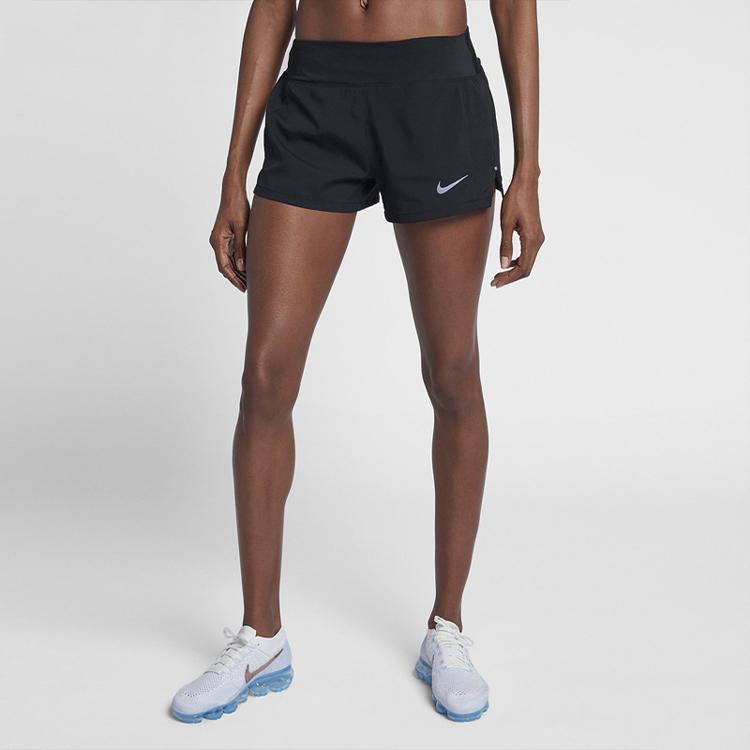 Nike Женские шорты для бега Dri-Fit Eclipse 3 дюйма, черные 895810-010