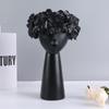 Nordic Style Home Decoration Girl Vase Decoration Cute Human Head Decoration Resin Crafts Living Room Flower Arrangement