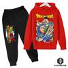 Dragon Ball Hoodie Children's Spring Sportswear Boys and Girls Goku CasualSweatshirt Set Hoodie and PantsSuit For Children