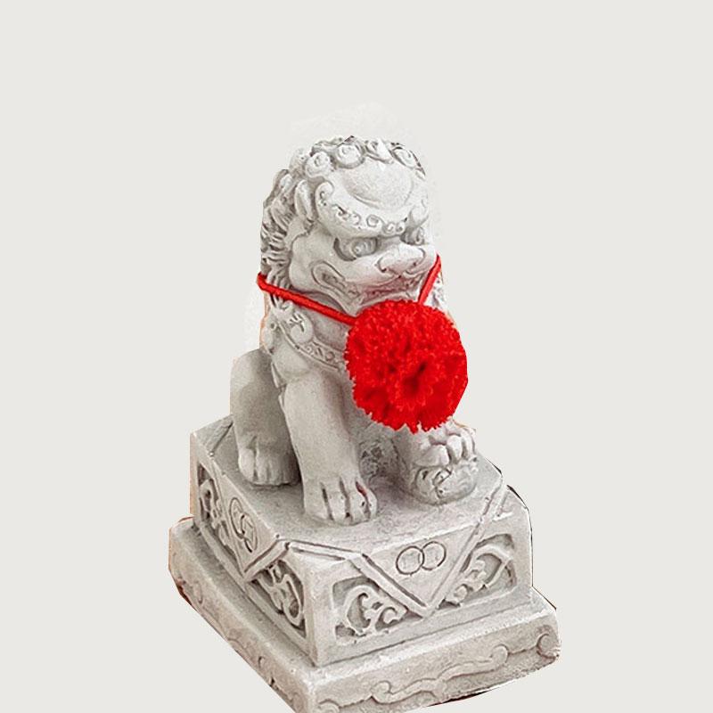 7см Каменный Лев Цемент Настольное Украшение Сторож Маленькое Украшение Льва