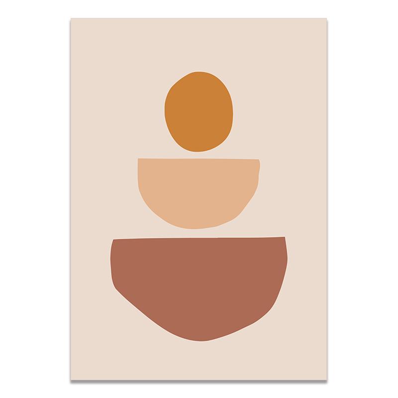 Абстрактное Настенное Искусство Бохо Плакат Декор Терракотовая Живопись Плакаты и Принты Линейные Художественные Фотографии для Гостиной Украшения Дома