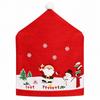 Snowman Chair Protective Slipcover Santa Claus Stool Cover Christmas Chair Cover  Xmas Party