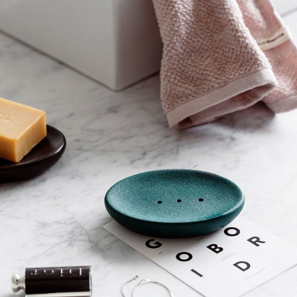 Самодренажная керамическая матовая мыльница с глазурью в виде снежинки, сушилка для мыла, бытовая