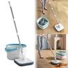 Microfiber Spin Mops Bucket with 4 Replaceable Mop Pads Separation Dirty and Clean Water Wet and Dry Mop 360 Rotating Square Mop