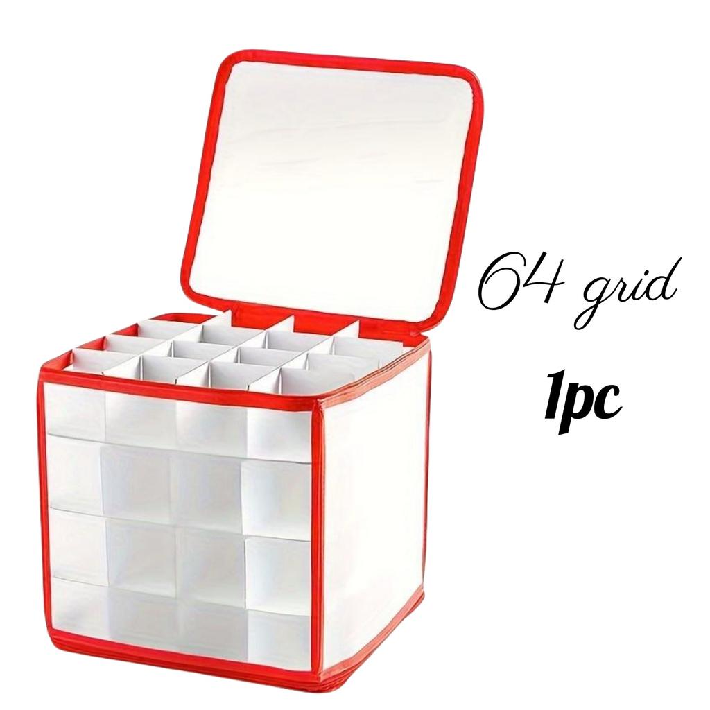 1/2 шт. Коробка для хранения рождественских украшений с ручкой, контейнер для рождественских шаров и декораций, большая сумка, органайзер для праздничных аксессуаров