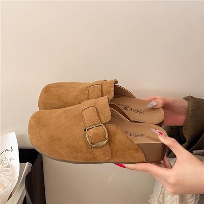 Женские сабо Birkenstock слипоны на толстой подошве с увеличением высоты для осени и лета 2025