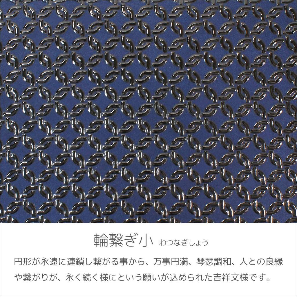 Inden отделение для купюр без монет темно-синий x черный цепочка с маленьким кольцом [Indenya] складной кошелек, F, кошелек, замша, лак, 2009-04-177