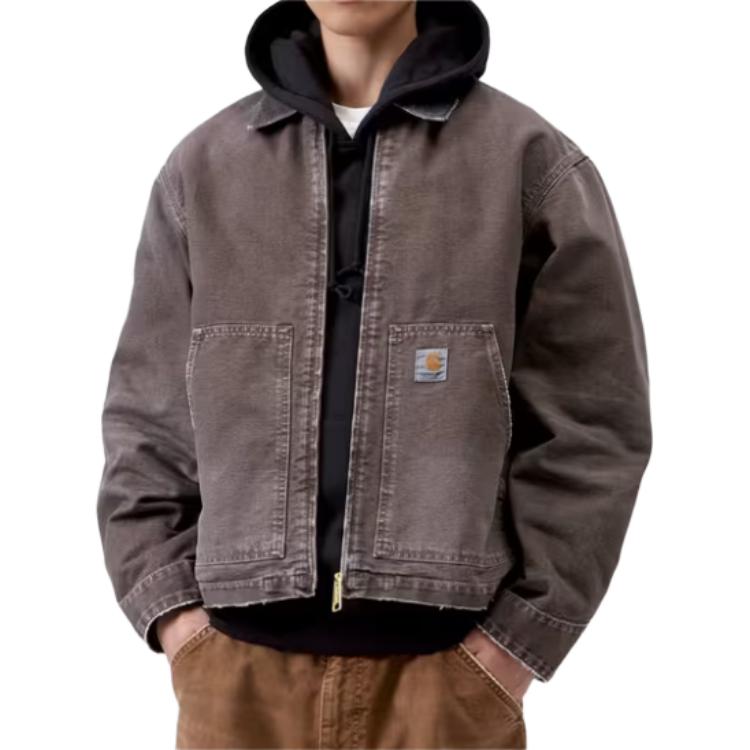 Carhartt WIP SS26 OG Arcan Куртка Тяжелая Без подкладки Винтажное ощущение Свободный крой Куртка с длинным рукавом Унисекс куртки I036867-3TW-17
