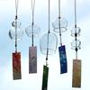Japanese Glass Wind Chime Home Garden Hanging Pendant Transparent Glass Wind Chime Ornament Wind Chime Hanging Decoration