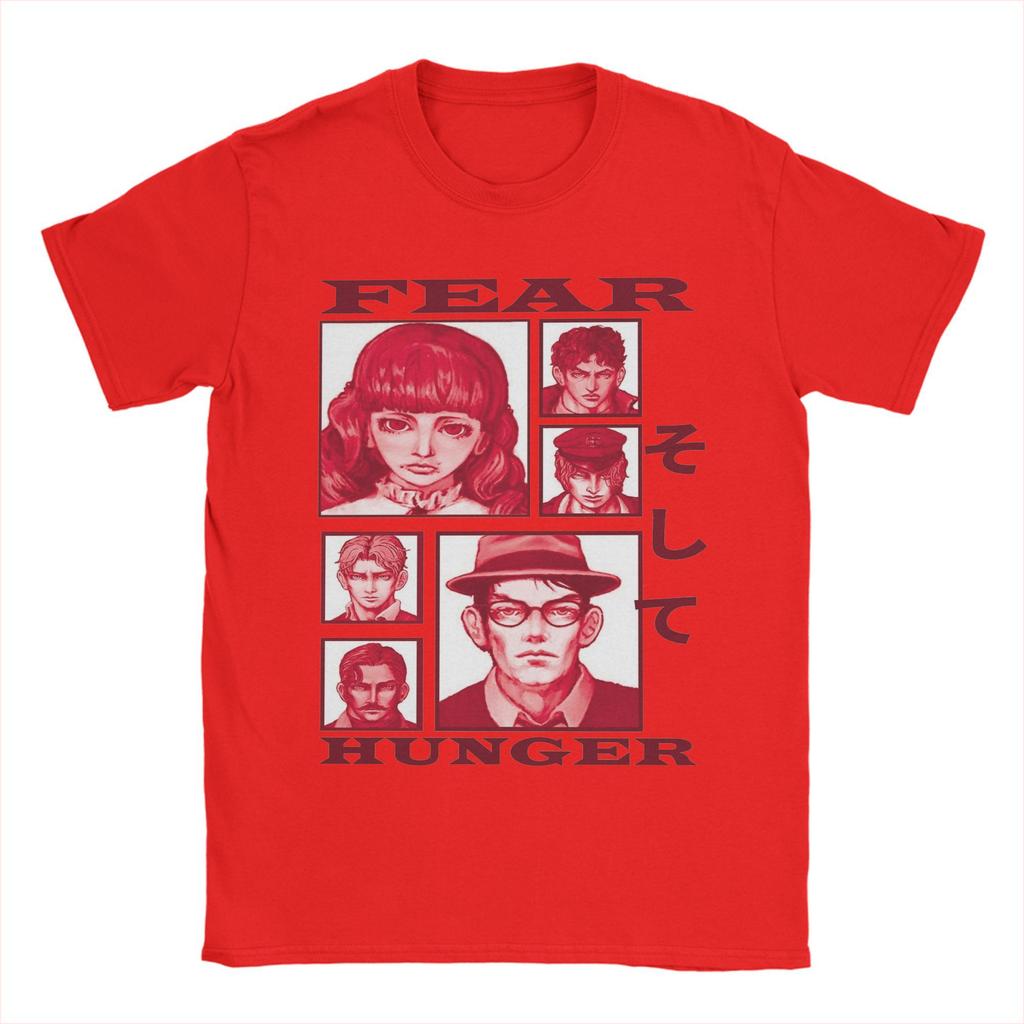 Новинка Fear And Hunger Инди Хоррор Футболка Мужская Круглый Вырез Короткий Рукав Топы Хлопок Летняя Одежда