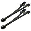 2Pcs PCIE 6Pin To 2X 8 Pin (6+2) PCI-E Cable Splitter 18AWG Black Sleeved Cord