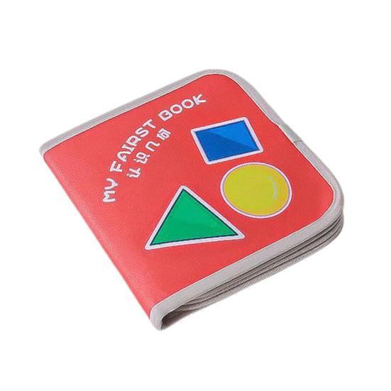 Детская ткань, липкая застежка, мягкая, устойчивая к укусам, устойчивая к разрыву книжная лента с карманом, познание цвета, координация рук и глаз, ранняя