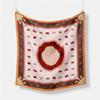 Twill Silk Scarf Woman Fashion Painting Square Scarves Wraps Bandana Small Hijab Silk Foulards Tie Headband Neckerchief 53CM