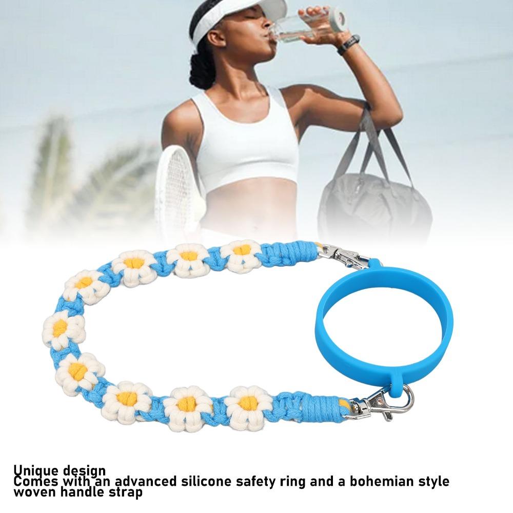 Hand Woven Water Bottle Lanyard Portable Water Cup Rope Durable Handle Strap Handbags