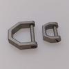 Anti-lost Titanium Zinc Zinc Alloy Key Chain Polyester Mini Buckle Thickened D-shaped Key Ring  Women