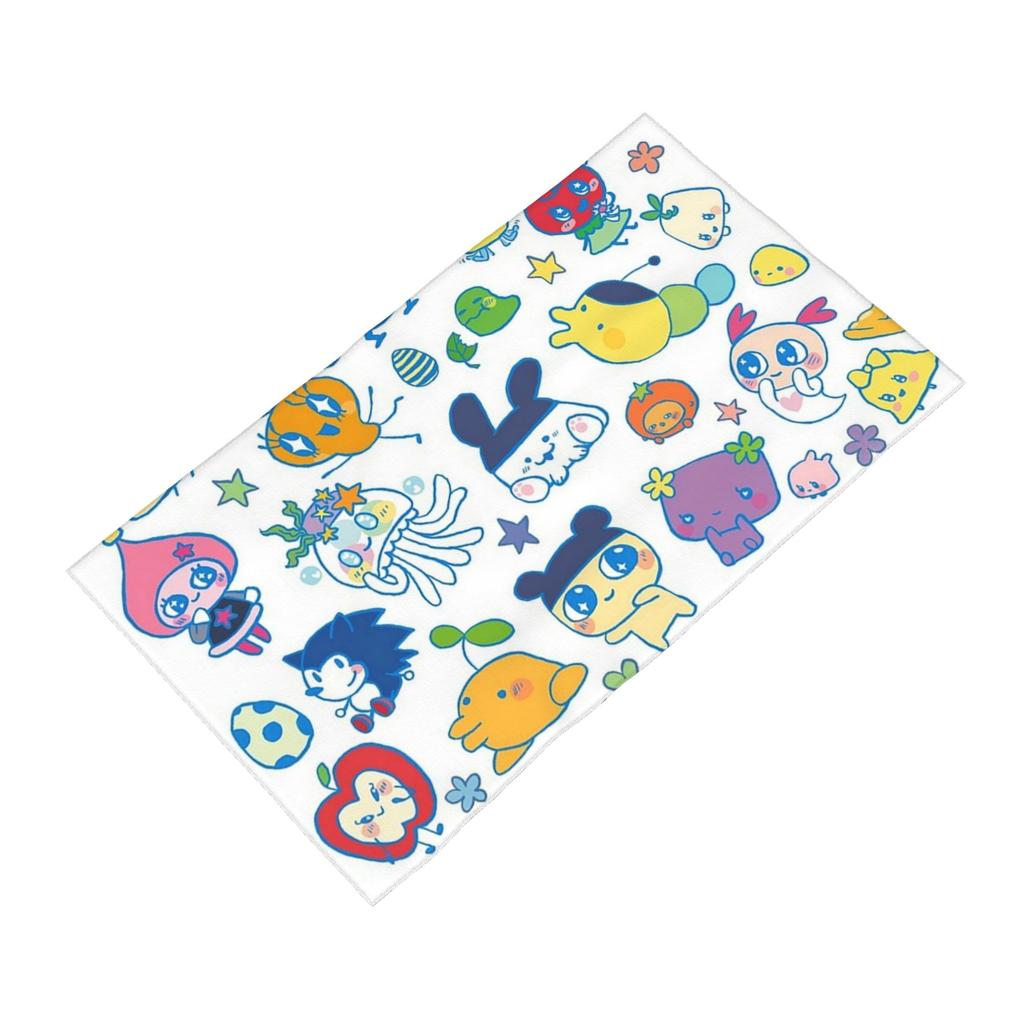 Tamagotchi Friends Soft Face Towel Quick Dry Pool Bath Cotton Towels Absorbent Quick