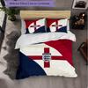 England Football Pattern 3 Pieces Bedding Set Soft Microfiber Duvet Cover with Pillow Cases for Bedroom