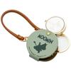 Pocket Watch Field Work Analog Loupe with Strap Moomin Embroidered Hang Watch Snufkin Green [Field Work] Women's 1.5x MOM015-3