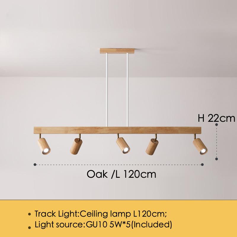 Светодиодный потолочный светильник Nordic Wooden, потолочный прожектор, светодиодные светильники на рельсах для гостиной, спальни, кухни, ресторана, украшения