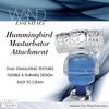 Wand Essentials Насадка для мастурбатора Hummingbird Вибрационные насадки для массажера для мужчин Двусторонняя текстурированная сенсорная насадка для персонального массажного инструмента Аксессуар