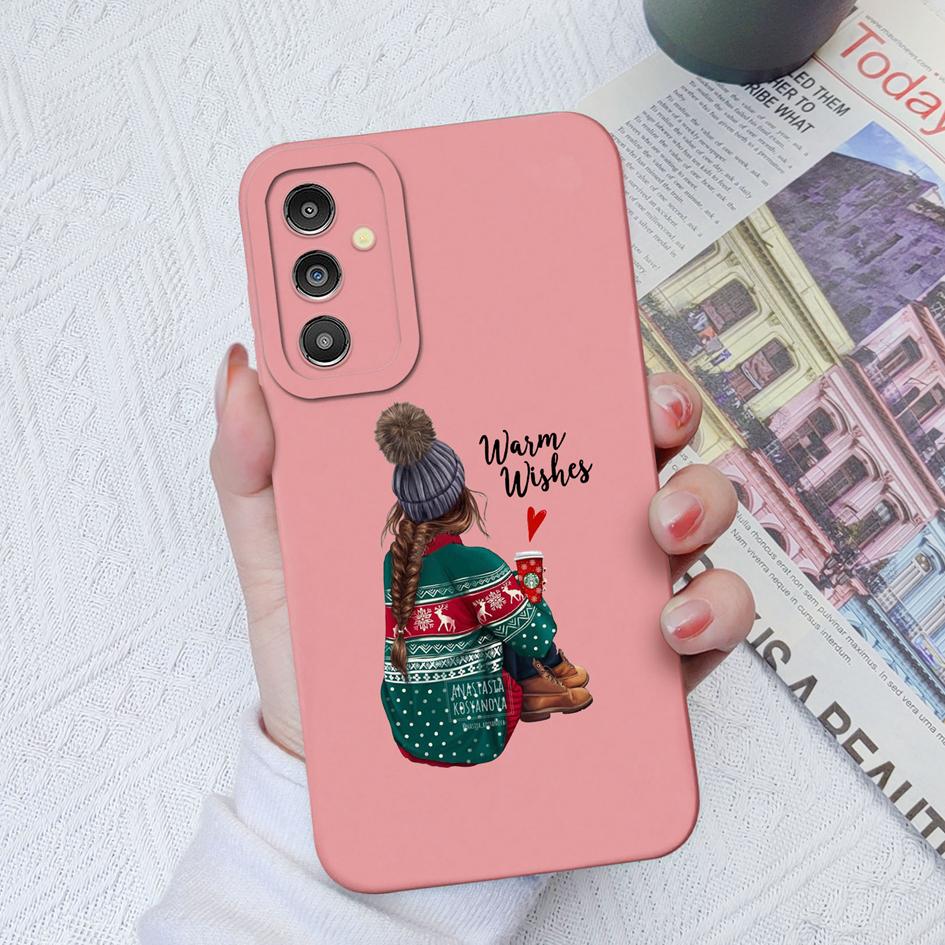 Чехол для Samsung Galaxy A31 A51 A14 A13 A04 A03 A02 M13 M23 M32 M54 Sweet Girls Lover Square Liquid Мягкий противоударный чехол для Samsung Para Fundas