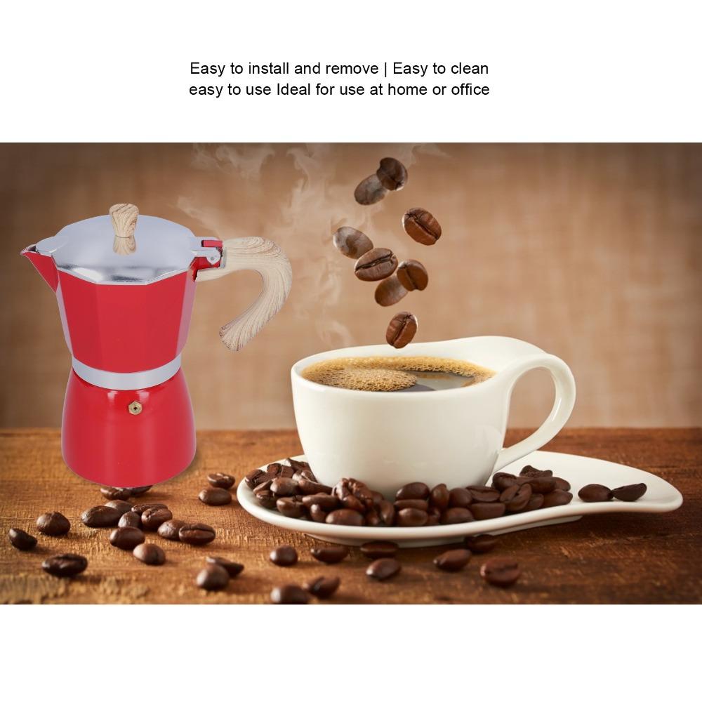 Aluminum Alloy Stovetop Espresso Maker 300ML Capacity Coffee Kettle Coffee Maker  Home Use