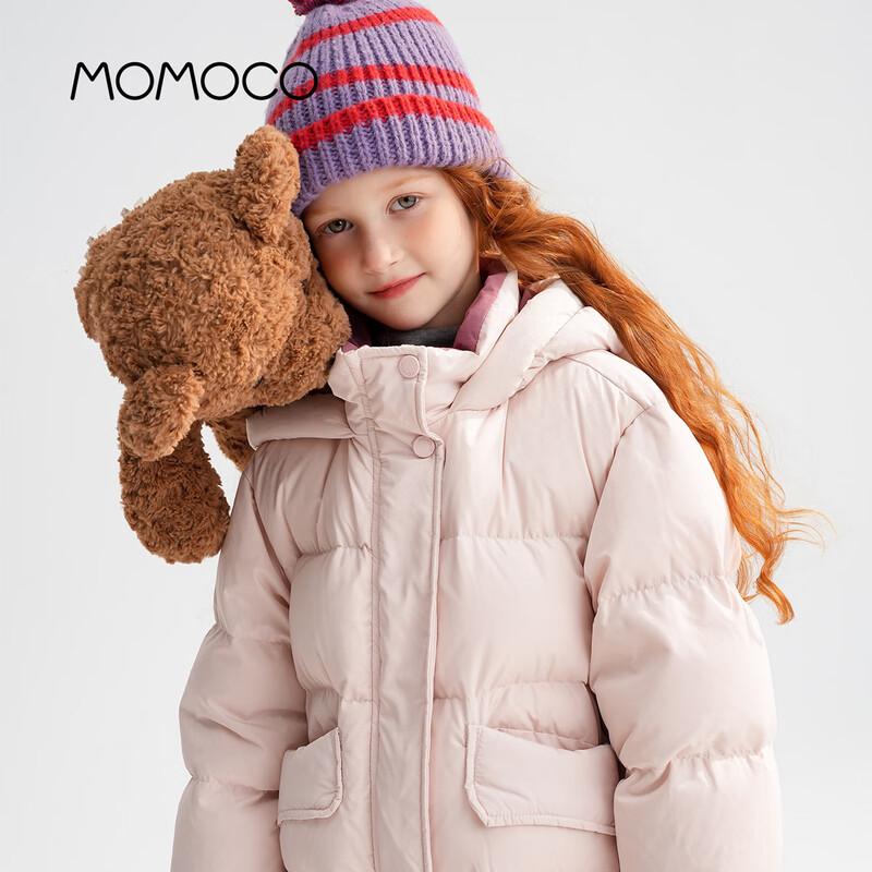 Зимняя пуховая куртка для девочек MOMOCO с рисунком кошки