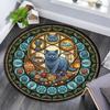 Cat Nature Symbols Round Area Rug Under Office Chairs Bedroom Living Room Home Decor