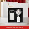 Digital Display Coffee Cup & Handheld Fan Business Gift Set for Leaders & Colleagues - Customizable with Logo