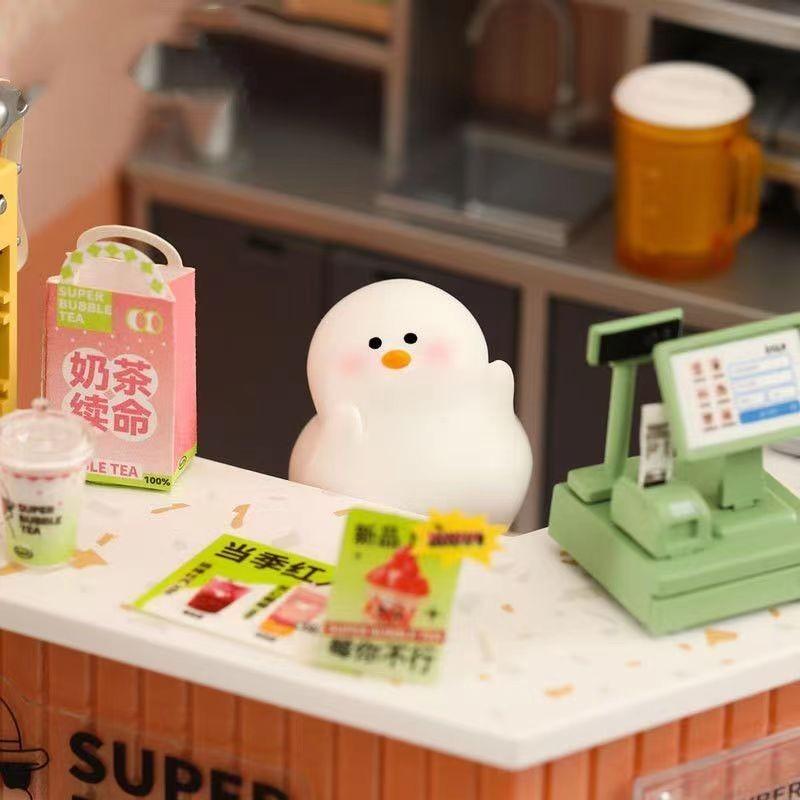 6 шт./компл., миниатюрные фигурки животных из мультфильма гусь, мини-фигурки, сделай сам, сказочный сад, украшение, мох, террариум, микропейзаж