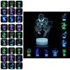 Spider-man 3d Led Night Light Modern Home Bedroom Decoration With Remote Control