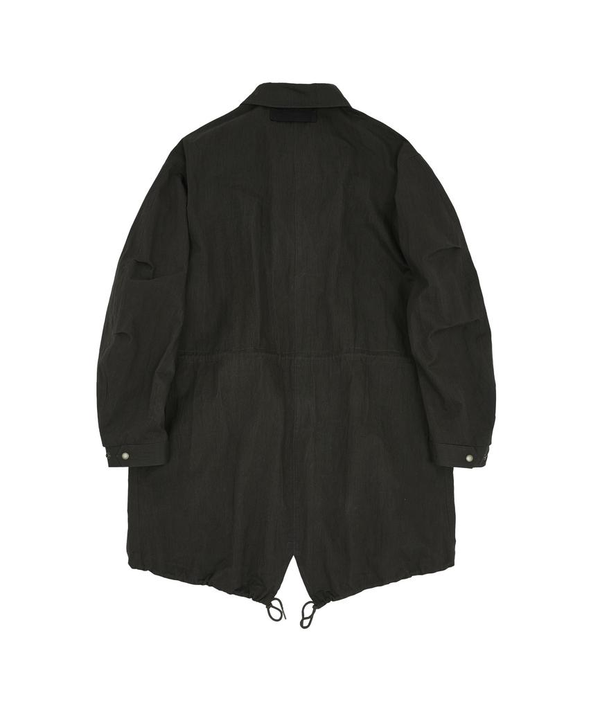 MEA Washed Fishtail Jacket [Dark Brown]