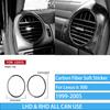 Real Carbon Fiber Car Accessories Gear Shift Set Trim Cover Soft Sticker For Lexus is 300 1999 2000 2001 2002 2003 2004 2005