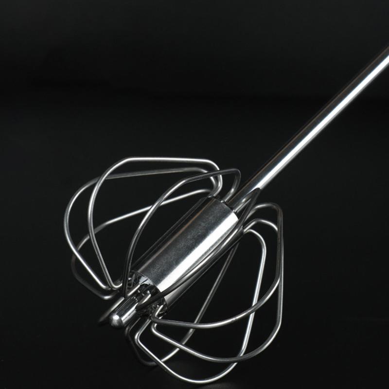 1 шт., неэлектрические инструменты для выпечки крема, экономия усилий, мешалка для яиц из нержавеющей стали, полуавтоматический венчик для яиц, ручной венчик для яиц