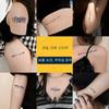 Lettering Tattoo Stickers Women's Waterproof Tattoo Stickers Set of 30, 1 Piece